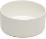 FABLE Ceramic Dog Bowl - Weighted Ceramic Dog Bowl Prevents Sliding - Dual Textured Dog Ceramic Bowl - Modern Ceramic Dog Water Bowl - Food-Safe Ceramic Puppy Bowls - Tofu - MLXL