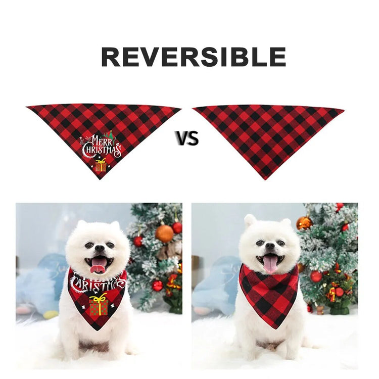 Bandanas Christmas  Scarf Bibs for Dogs