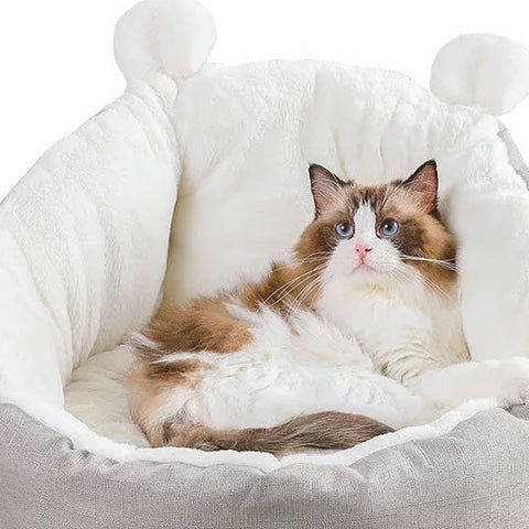 CAT BED SLEEPING BAG (Grey-Medium)