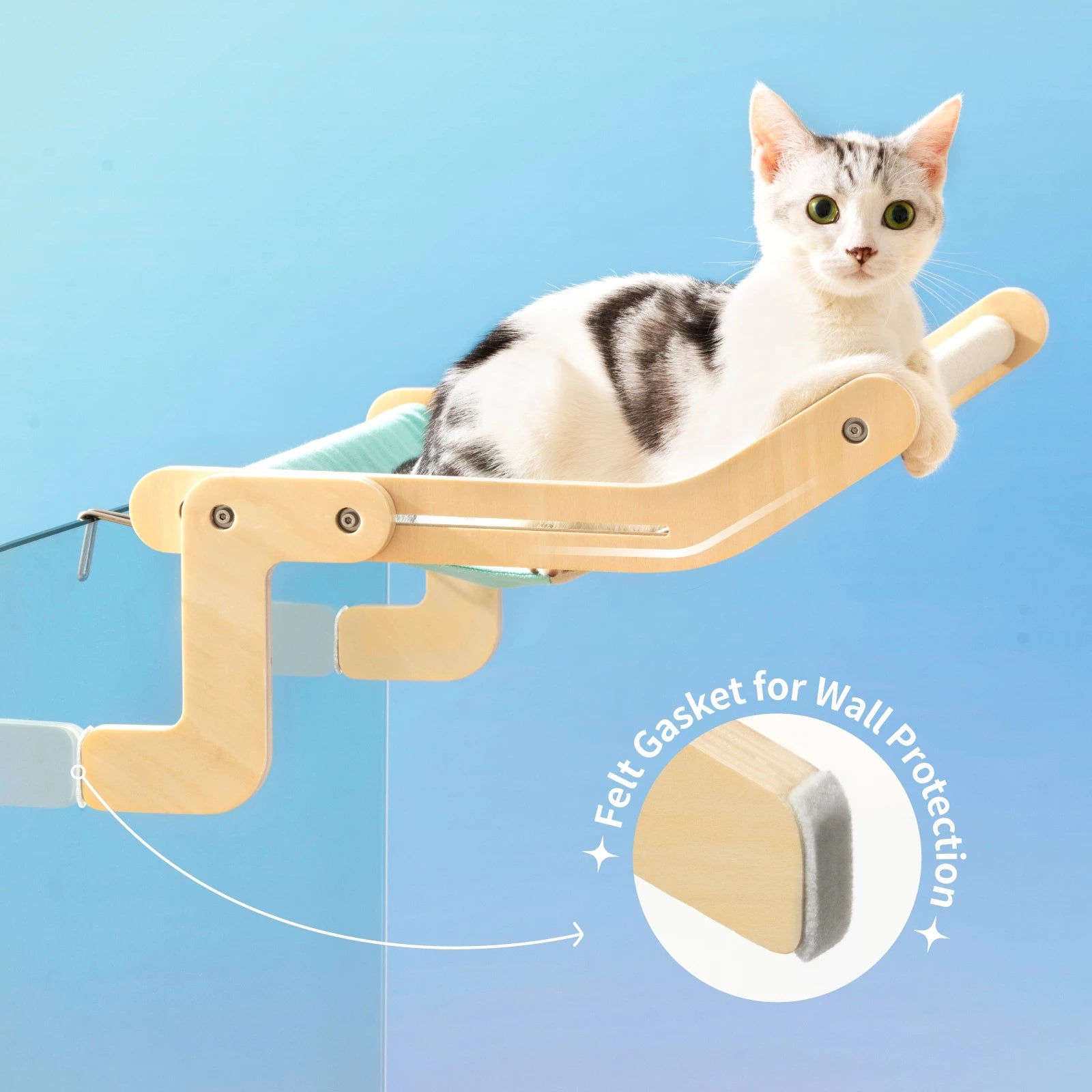 Cat Perch Wooden Assembly Hanging