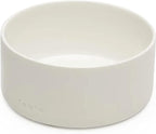 FABLE Ceramic Dog Bowl - Weighted Ceramic Dog Bowl Prevents Sliding - Dual Textured Dog Ceramic Bowl - Modern Ceramic Dog Water Bowl - Food-Safe Ceramic Puppy Bowls - Tofu - MLXL