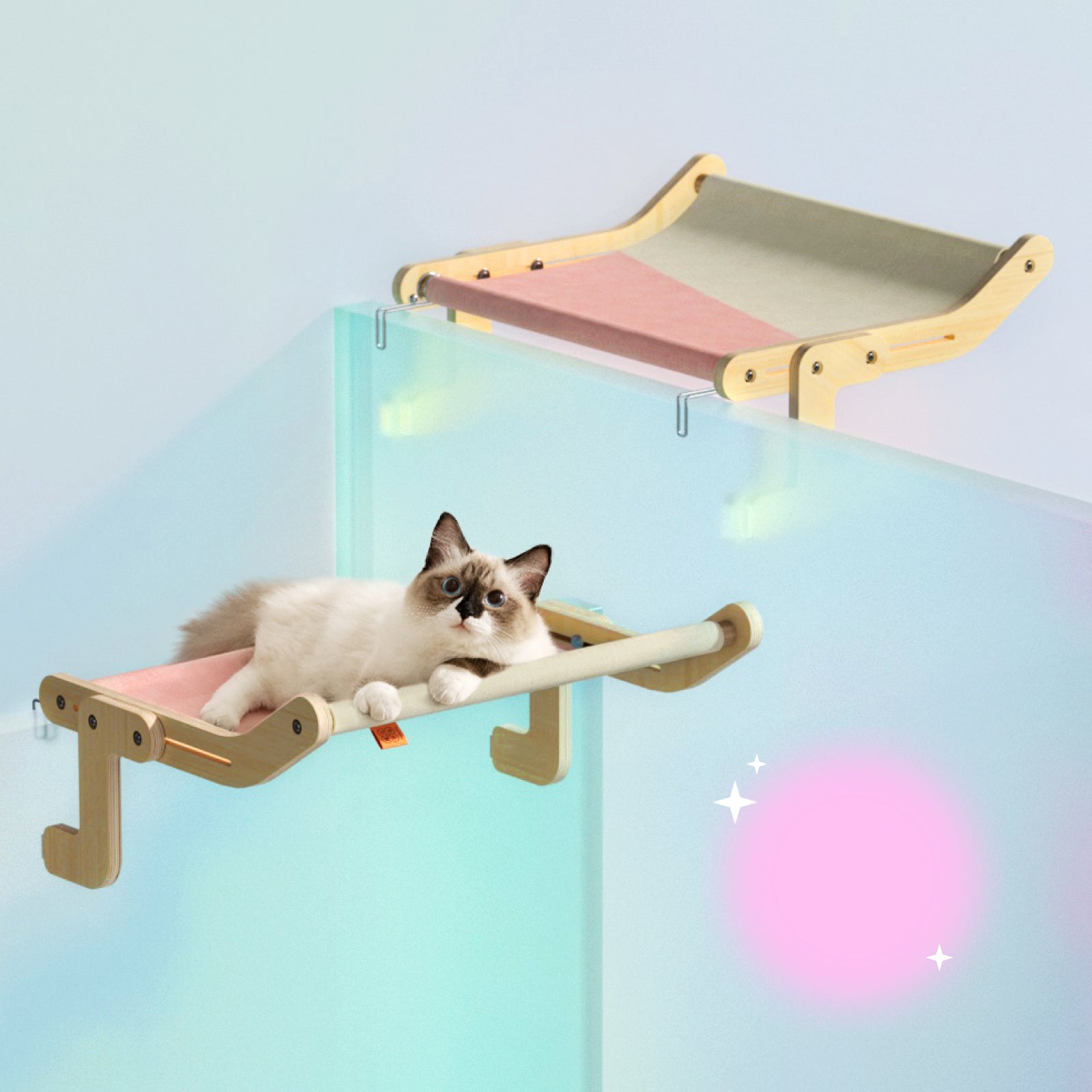 Cat Perch Wooden Assembly Hanging