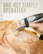 oneisall Dog Shaver Clippers Low Noise Rechargeable Cordless Electric Quiet Hair Clippers Set for Dogs Cats Pets