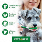 Vet’s Best Enzymatic Dog Toothpaste | Teeth Cleaning and Fresh Breath Dental Care Gel | Vet Formulated | 3.5 Ounces | Grape flavor