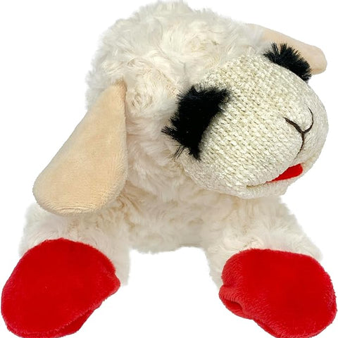 Multipet Plush Dog Toy, Lambchop, 10 Regular, White, Large