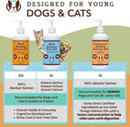 Wild Alaskan Fish Oil for Dogs & Cats (16oz) - Nourishes Skin & Coat