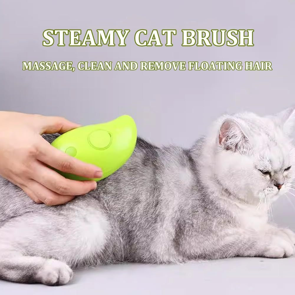 Pet Grooming Steam Brush for Cats and Dogs