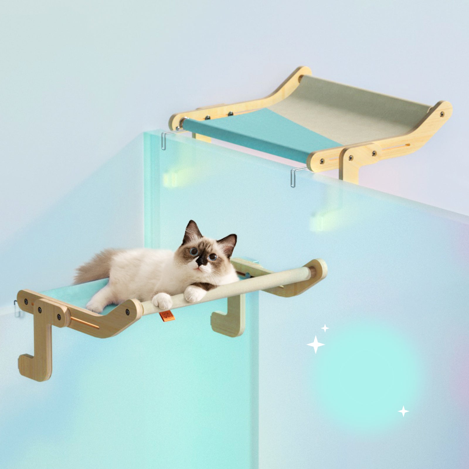 Cat Perch Wooden Assembly Hanging