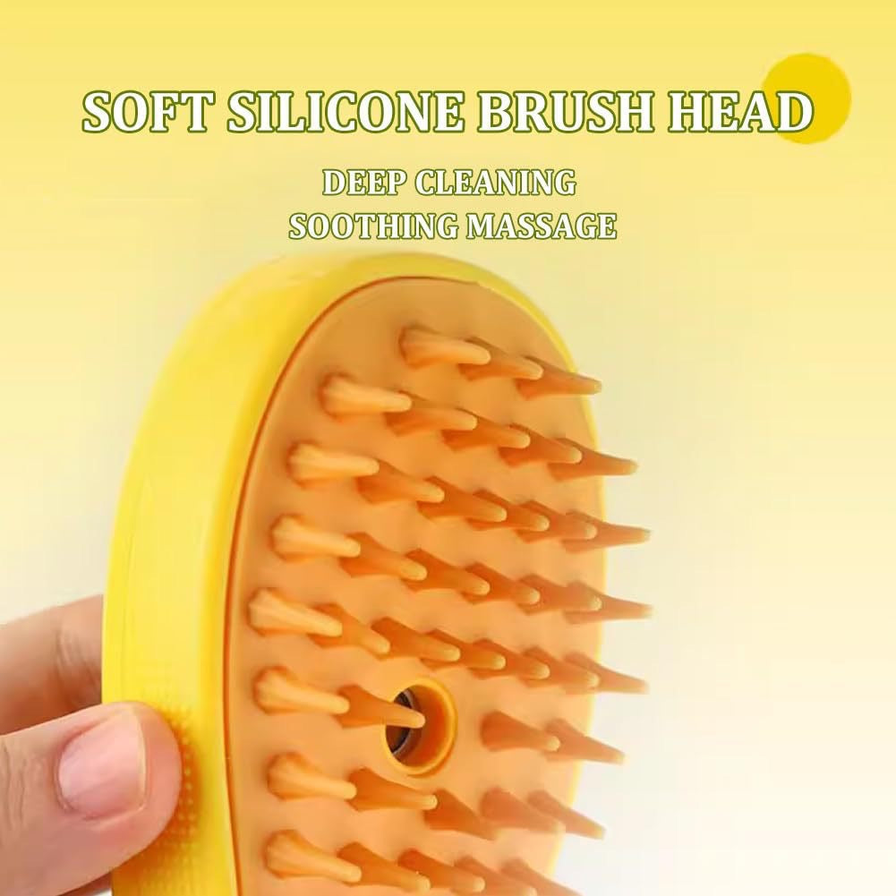 Pet Grooming Steam Brush for Cats and Dogs