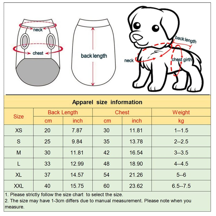 Dog Clothes Winter French Bulldog Dog Clothes For