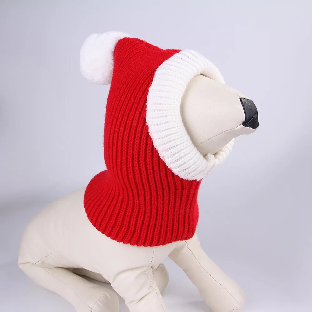 Winter Warm Pet Knitting Headgear Christmas Costume