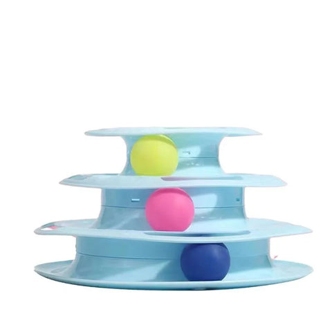 Pet cat toy Three-layer ball cat Turntable