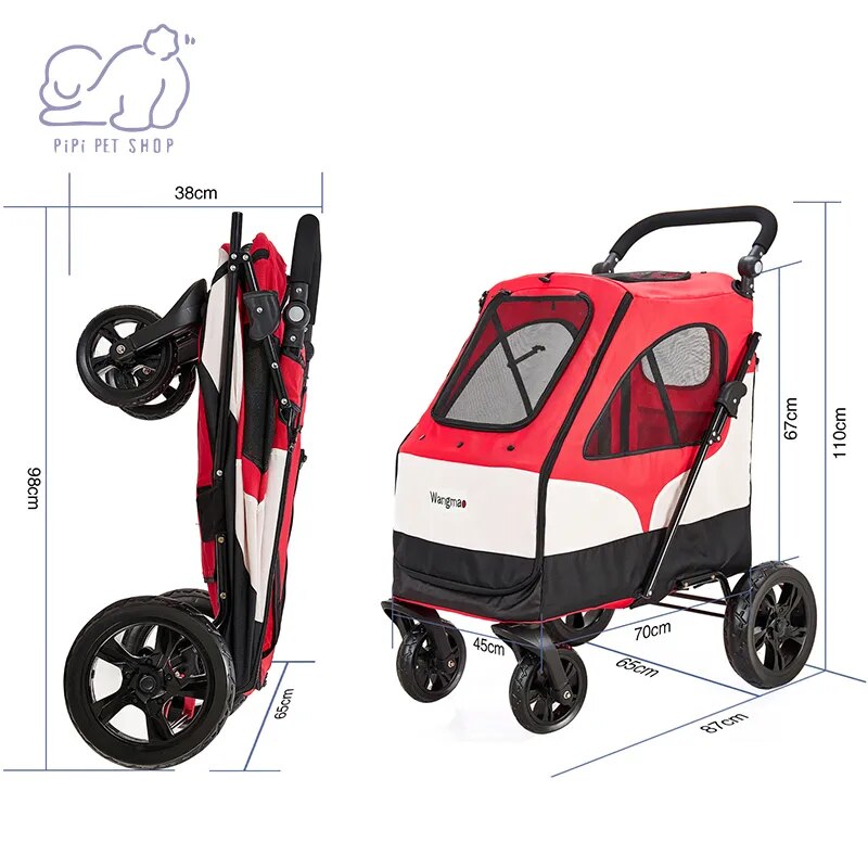 Multi-Functional Pet Cart Outdoor Travel