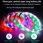 LED Luminous Dog Collar Waterproof & USB Rechargeable, Safe Nighttime Glow for All Dog Sizes