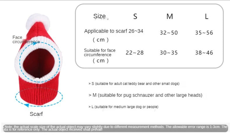 Cute Knitting Headgear Christmas Costume For Small Medium Dogs