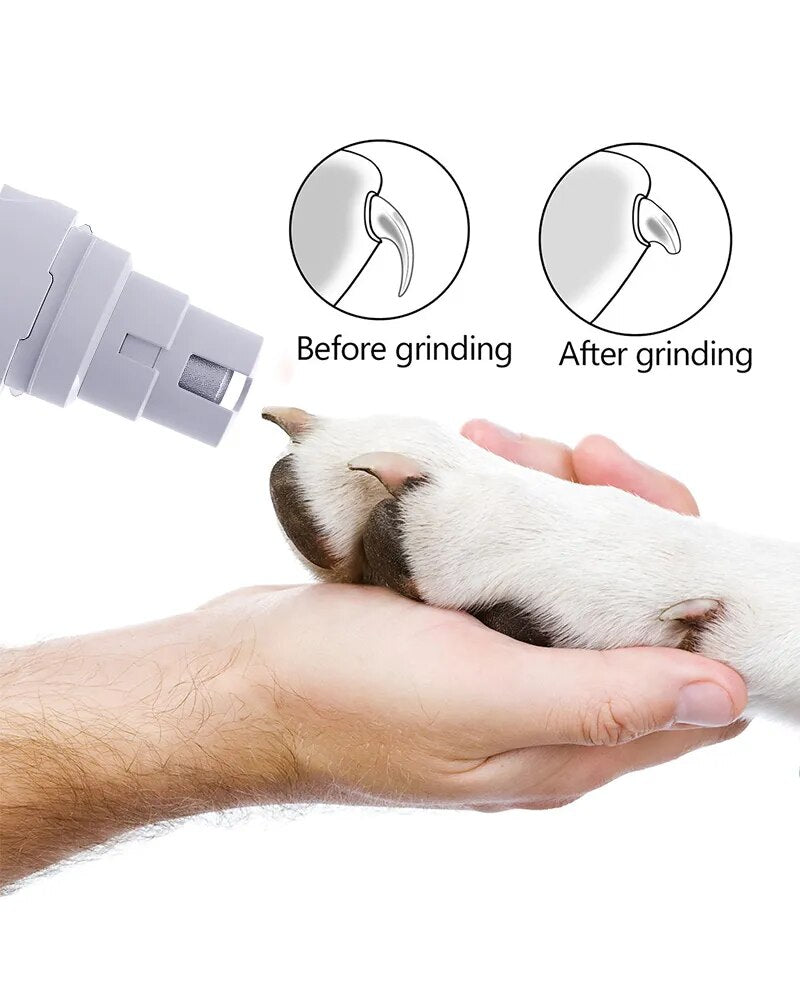 Pet Nail Clippers Electric Grinder USB Rechargeable