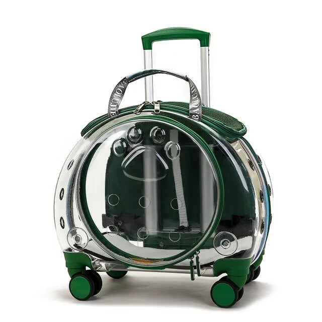 Pet Trolley Travel Bag Cat Carrier
