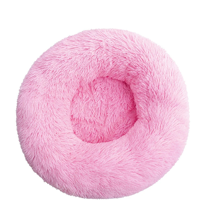 Pet Comfortable Donut Cuddler Round Kennel Soft Washable Bed