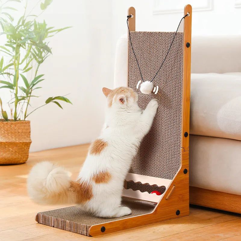 L-shaped Cat Scratcher Toys Healthy Corrugate