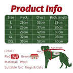 Christmas Winter Warm Knitted Cat Dog Sweater