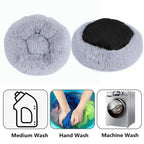 Pet Comfortable Donut Cuddler Round Kennel Soft Washable Bed