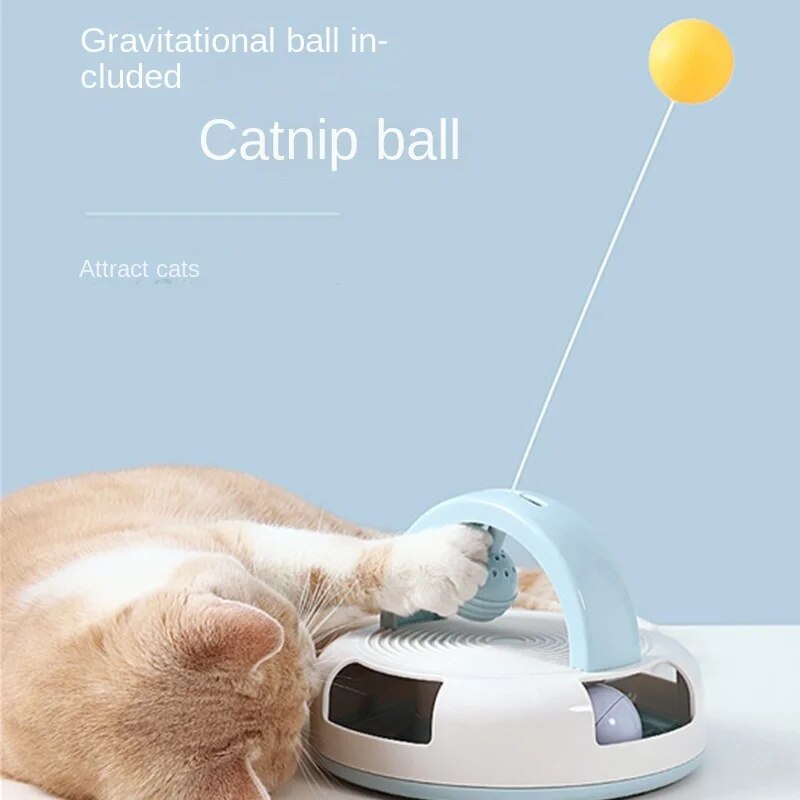 Tennis Cat Toy with Catnip Ball for Self-stimulation