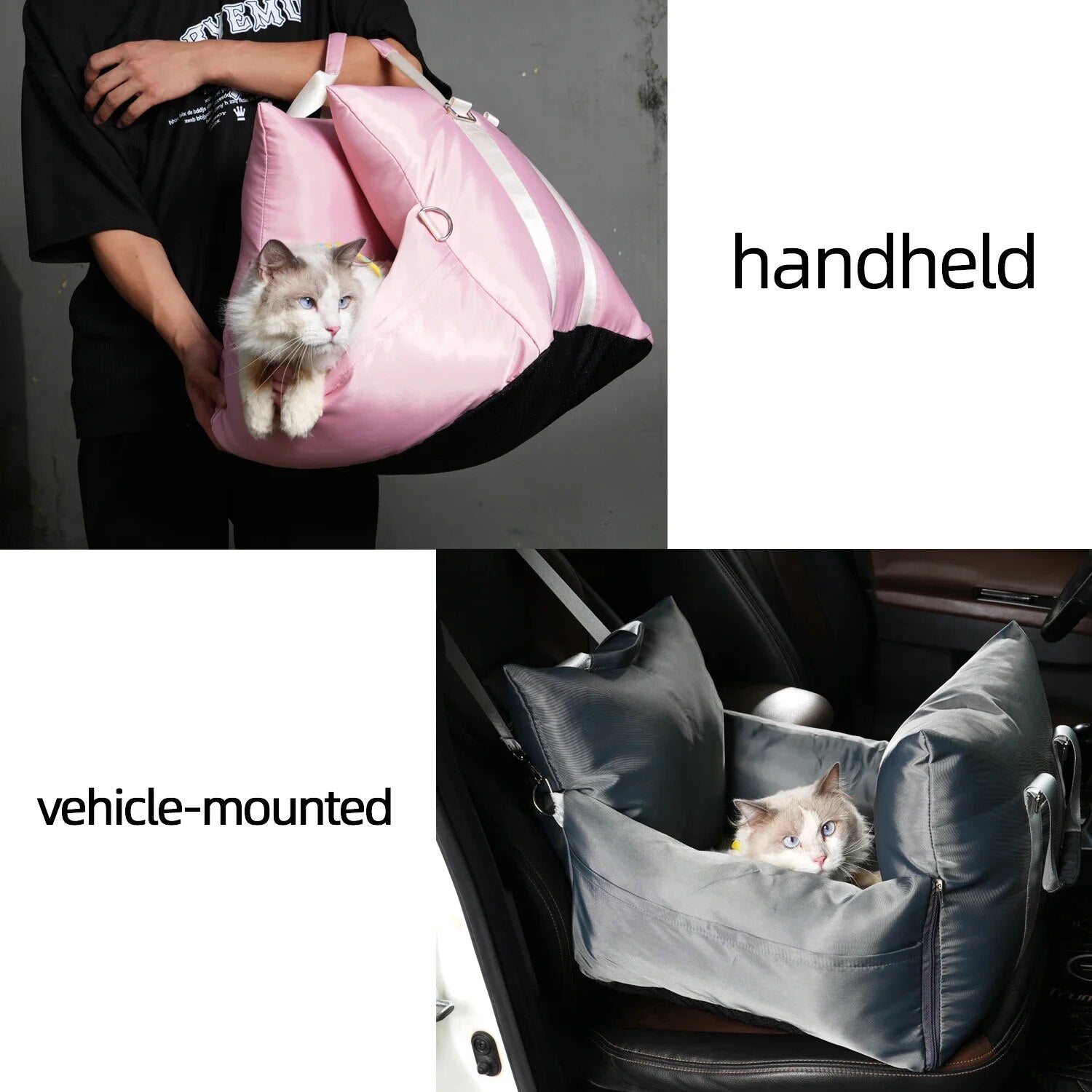 Pet Car Safety Seat Bed Pad Kennel Double-sided
