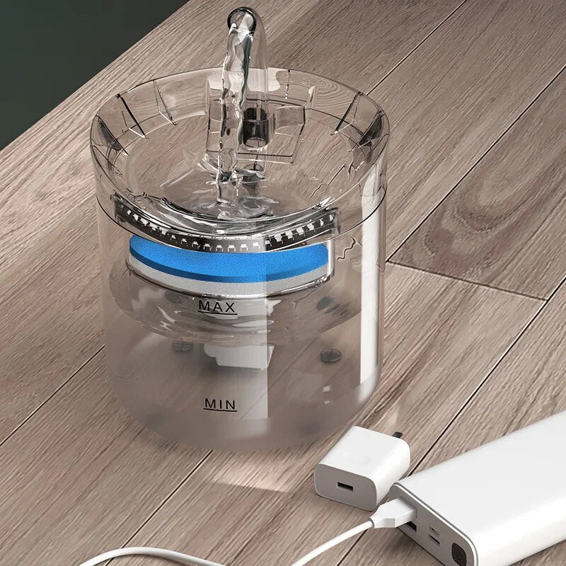 2L Smart Cat Water Fountain with Motion Sensor and Filters