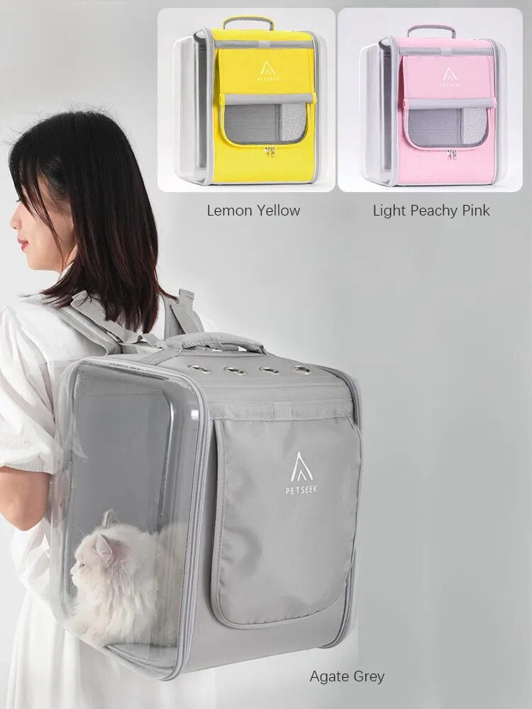Pet Cat Dog Carrier Bags Transparent