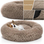 Pet Comfortable Donut Cuddler Round Kennel Soft Washable Bed