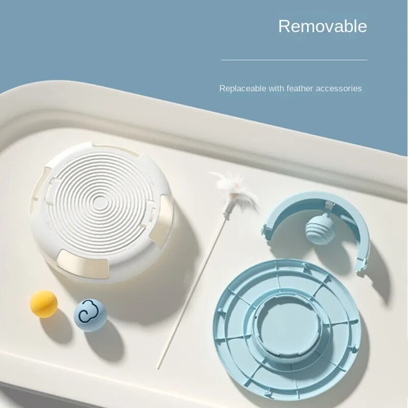 Tennis Cat Toy with Catnip Ball for Self-stimulation