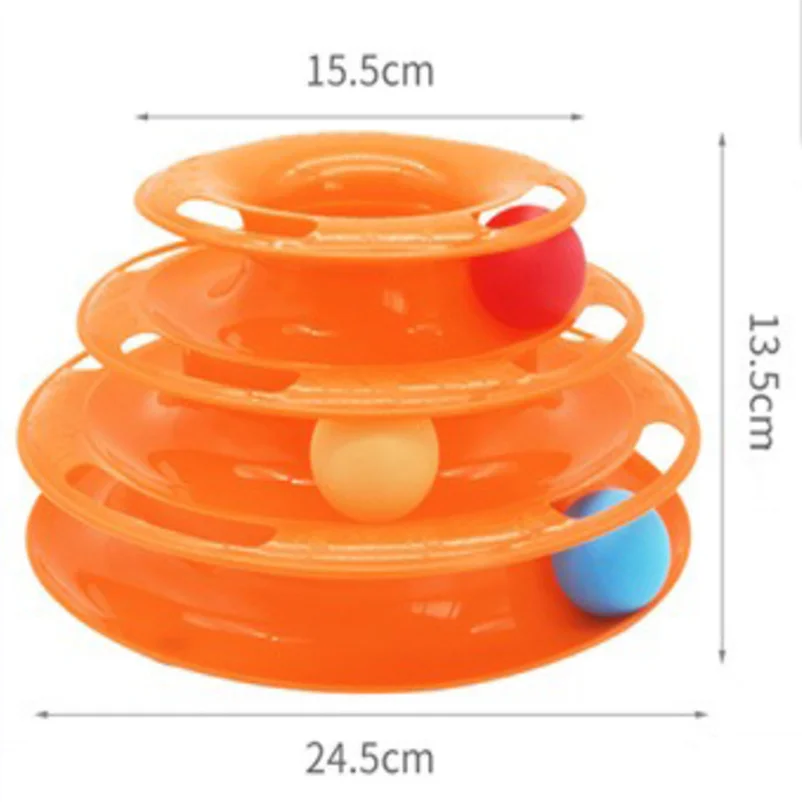 Pet cat toy Three-layer ball cat Turntable