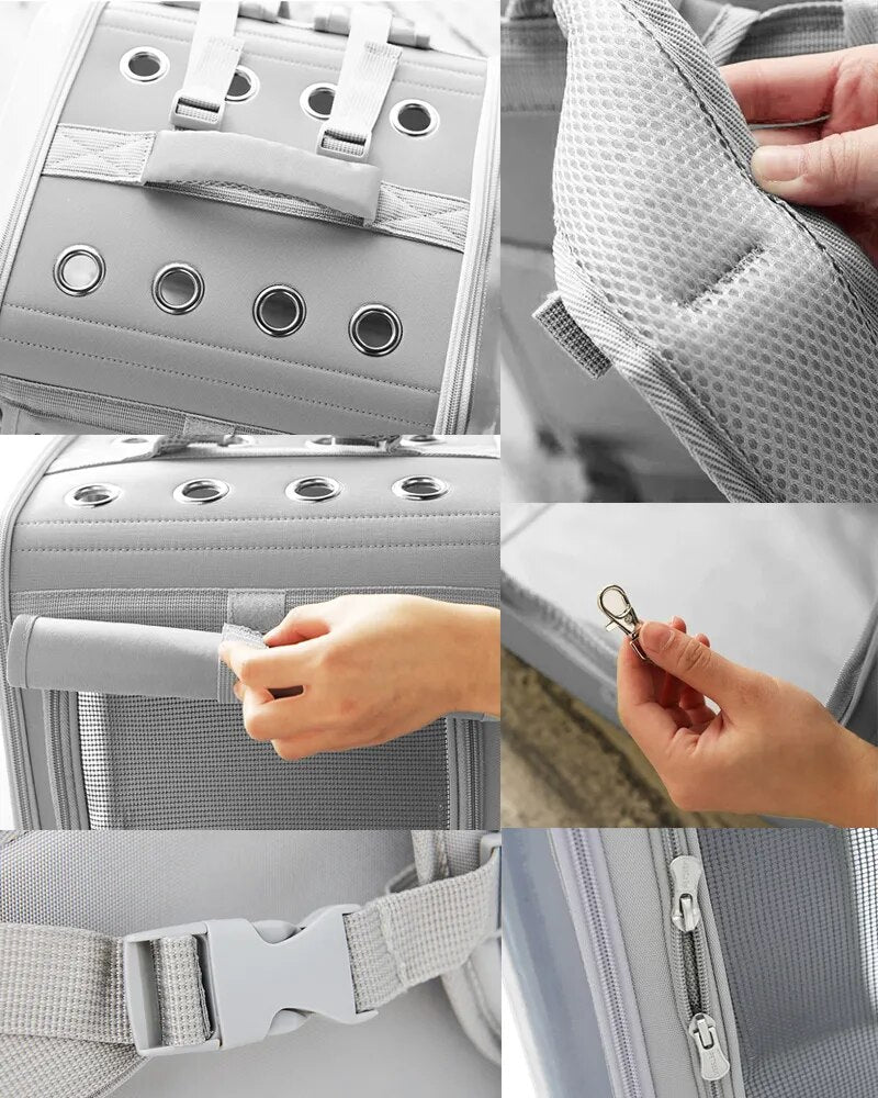 Pet Cat Dog Carrier Bags Transparent