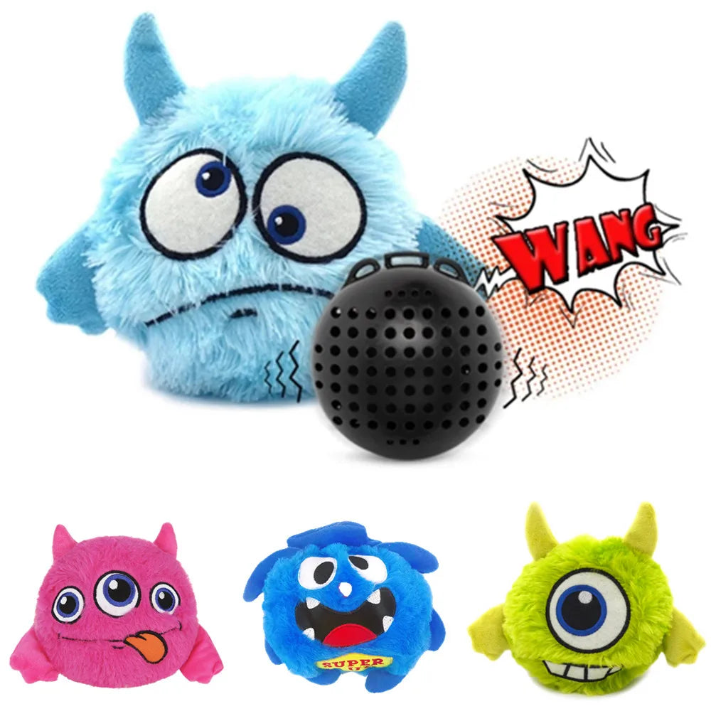 Shaking Ball Plush Toy Electronic Vibrating Automatic Moving Sounds