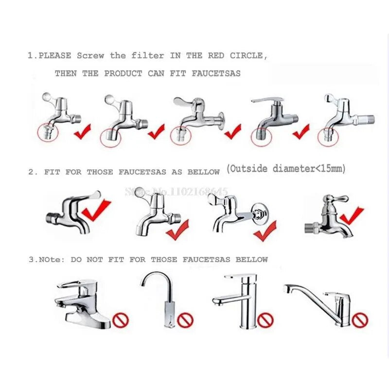 Pet Shower Head With Hose Sprayer Faucet Adapter