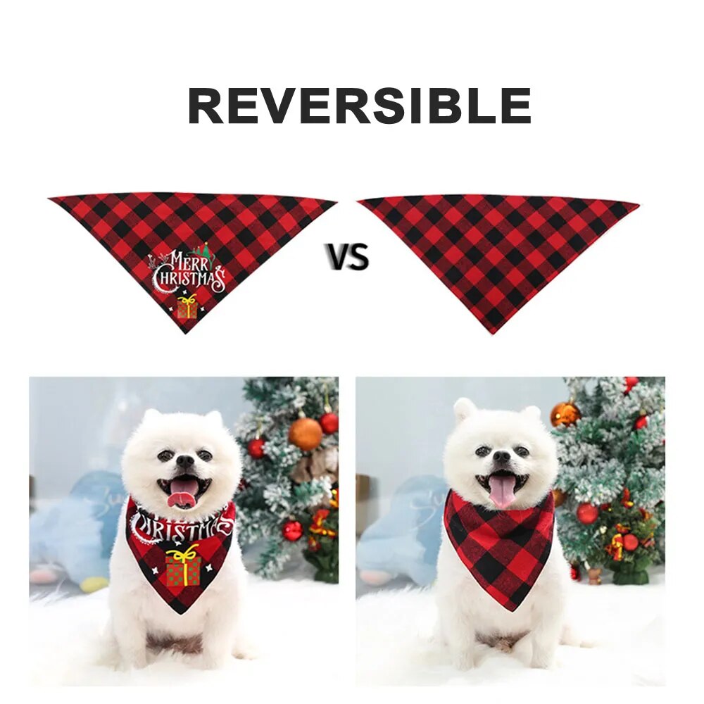 Bandanas Christmas  Scarf Bibs for Dogs