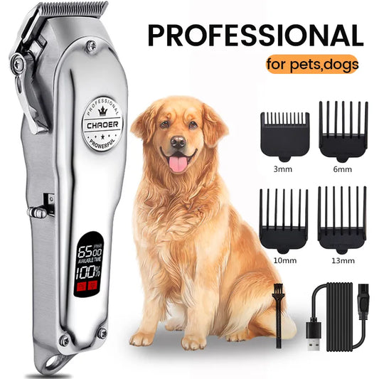 Professional Dog Hair Clipper All Metal Rechargeable
