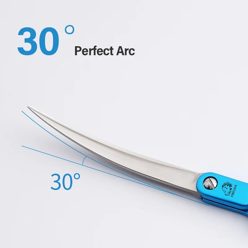 Professional Colorful Dog Grooming Cutting Scissors Pet Curved Scissors for Face