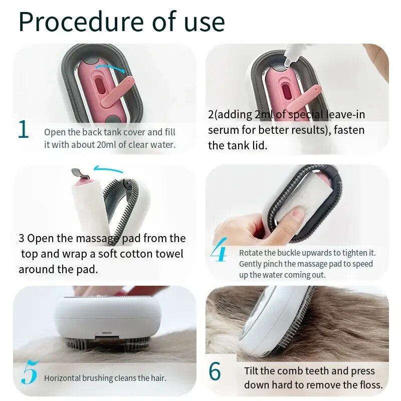 Pet Bath Shedding Cleaning Hair Brush