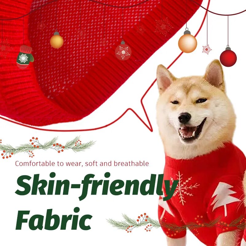 Christmas Winter Warm Knitted Cat Dog Sweater