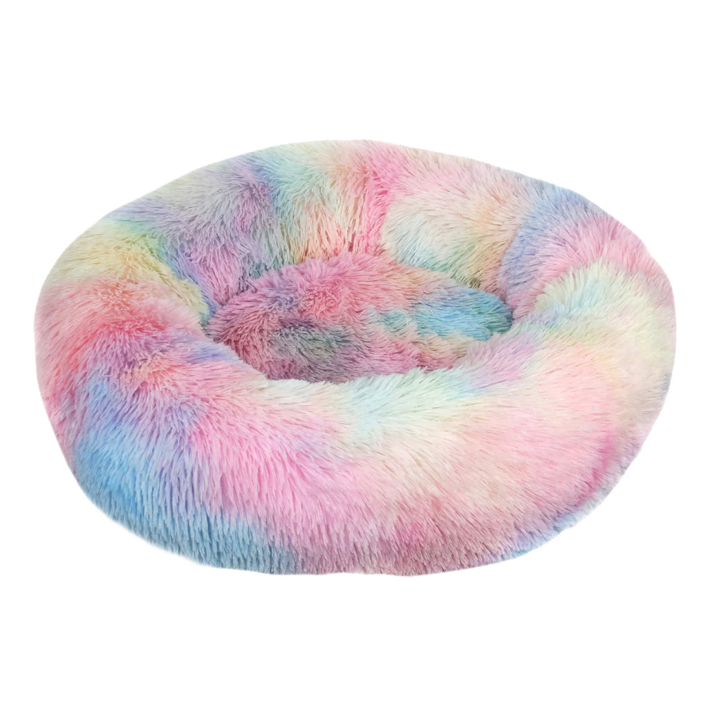 Pet Comfortable Donut Cuddler Round Kennel Soft Washable Bed