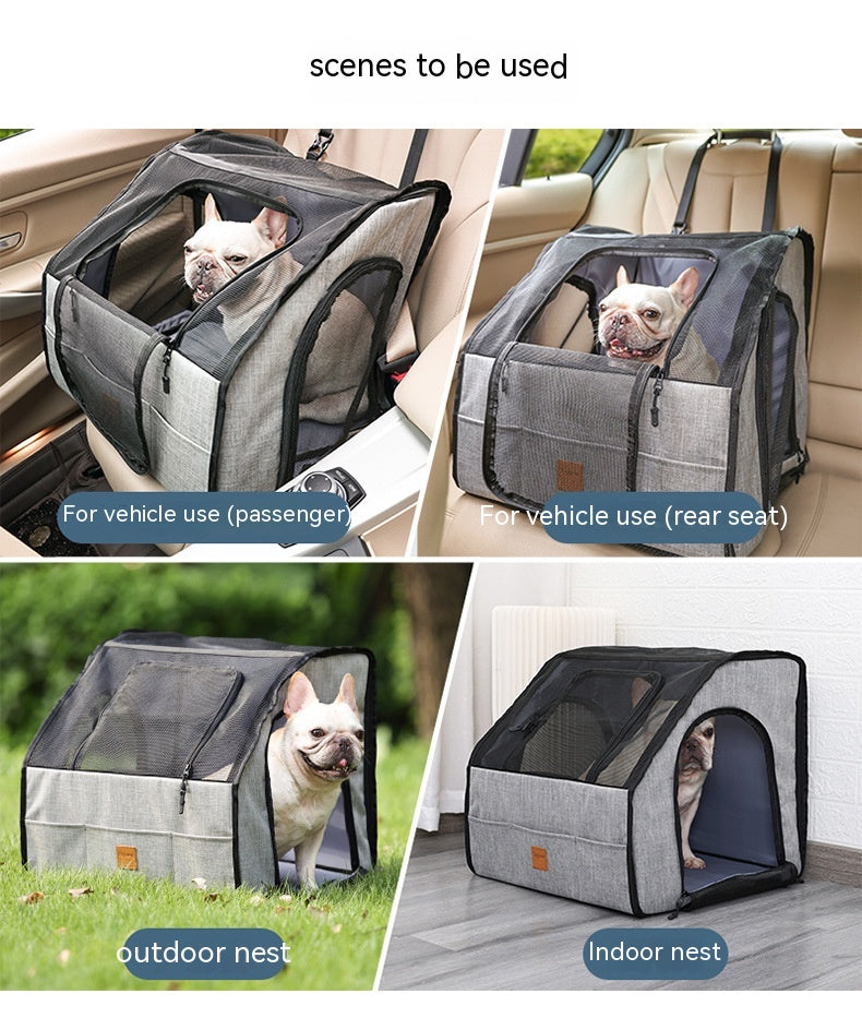 Pet Car Supplies Dog Cage Nest Go Out Portable