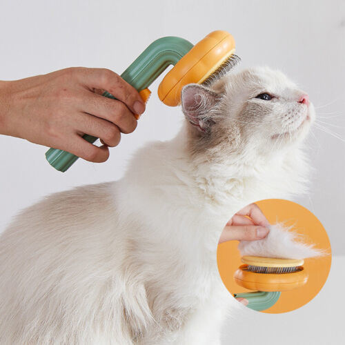 Pet Pumpkin Brush, Pet Grooming Self Cleaning Slicker Brush For Dogs